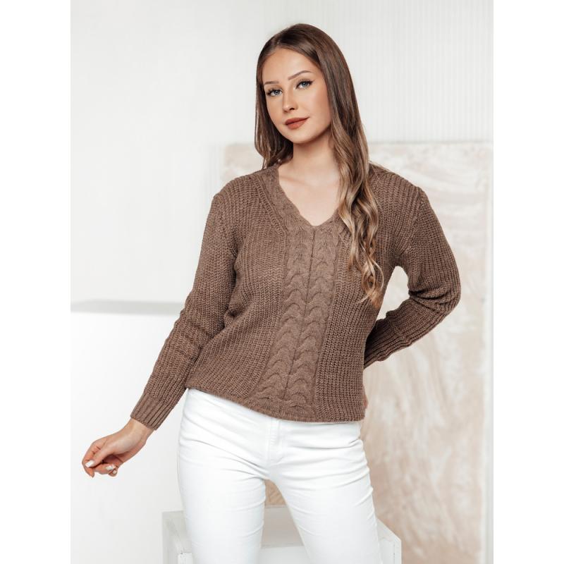 Női pulóver CASVINA bézs