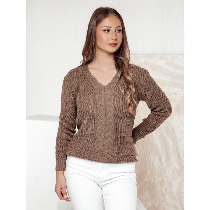 Női pulóver CASVINA bézs