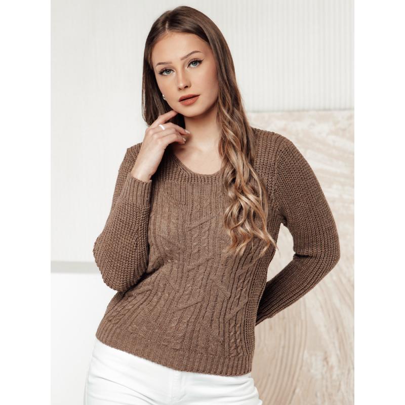 Női pulóver LAVIRTA bézs