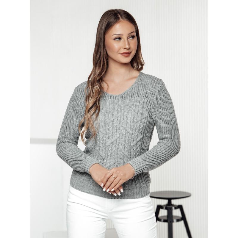 Női pulóver LAVIRTA világosszürke