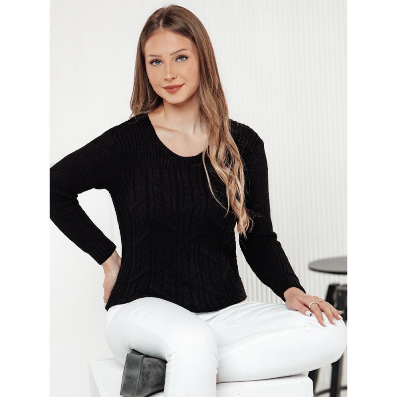 Női pulóver LAVIRTA fekete