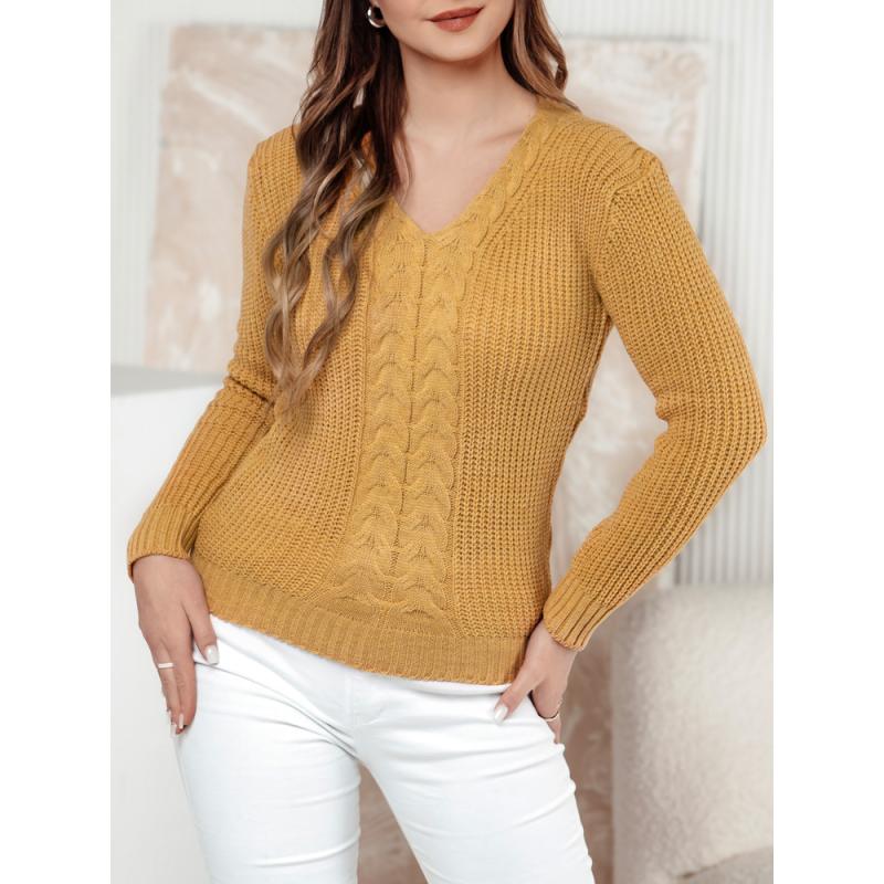 Női pulóver CASVINA sárga