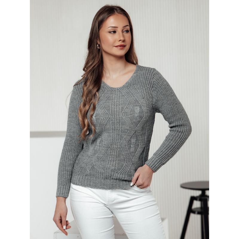 Női pulóver CHICRAY világosszürke