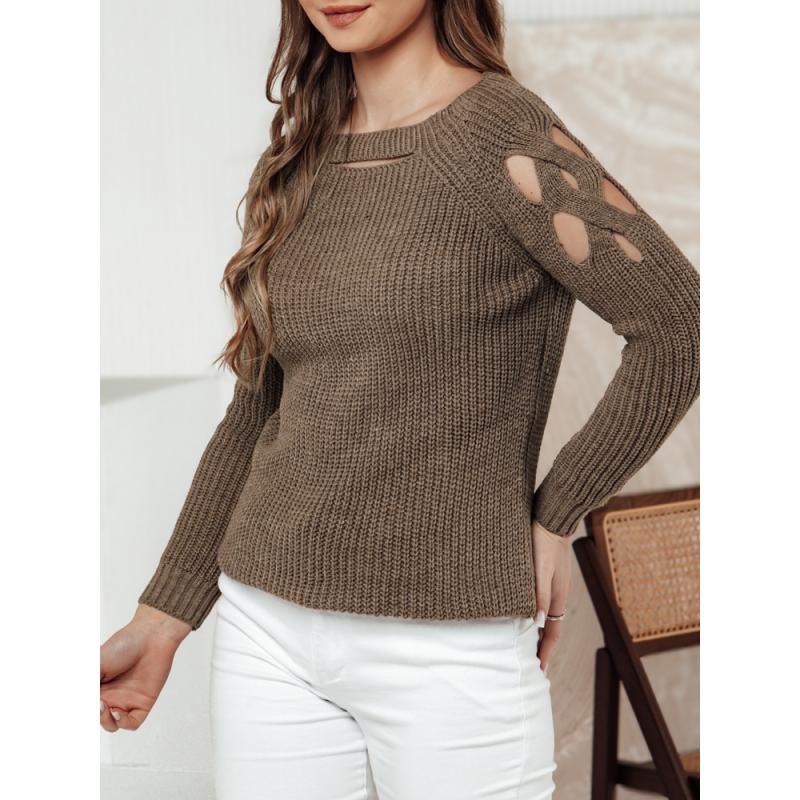 SLITARIA bézs női pulóver