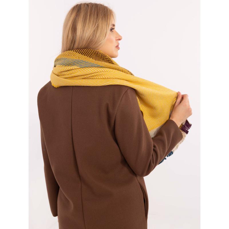 Žlutá viskózová dámská šála