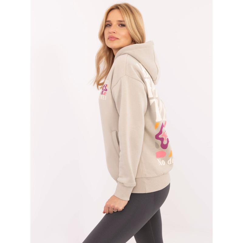 Bézs színű kapucnis pulóver SUBLEVEL