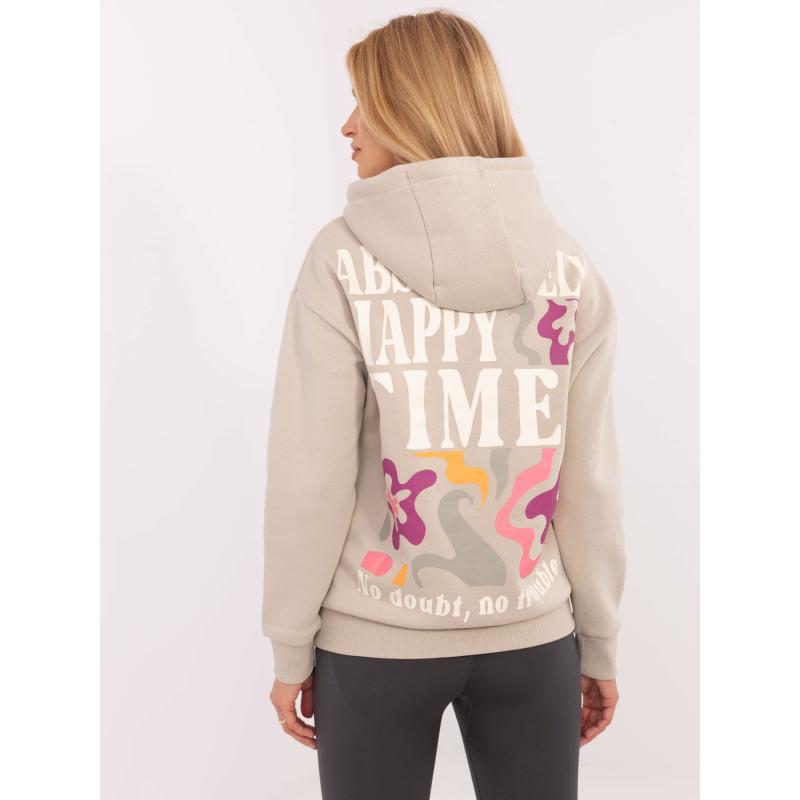 Bézs színű kapucnis pulóver SUBLEVEL