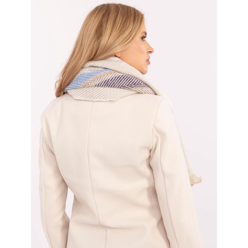 Béžová viskózová dámská zimní šála