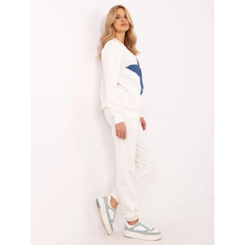 Ecru oversize mikina v setu s oteplením