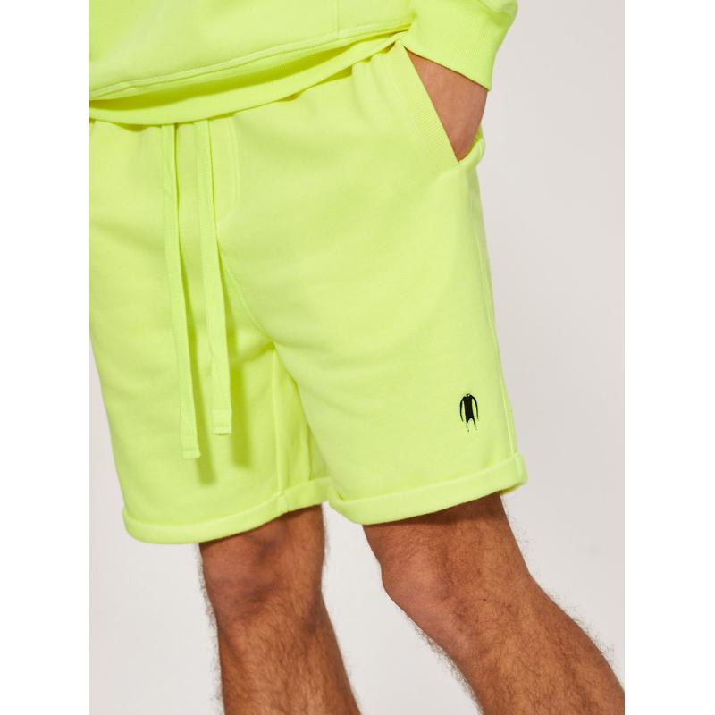 Pánské šortky CLTN SH 0122 W456 - neonově žluté