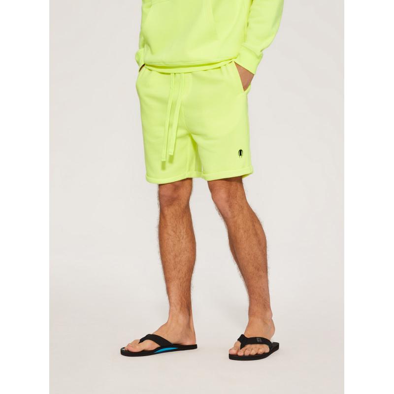 Pánské šortky CLTN SH 0122 W456 - neonově žluté