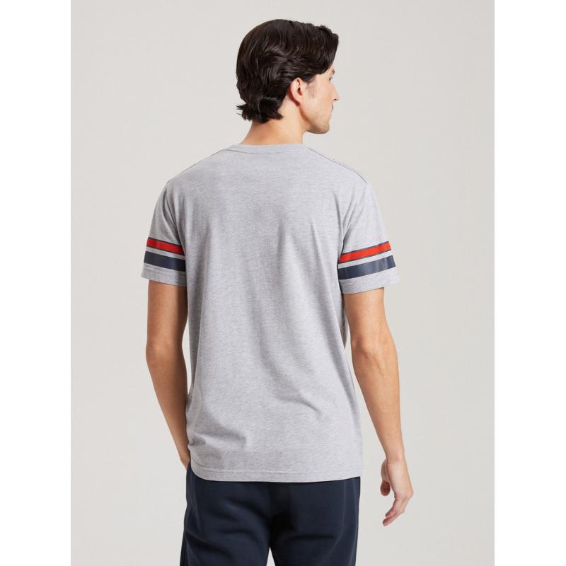 Pánské tričko s potiskem LA CAMPUS 01 S1814 - šedý melír