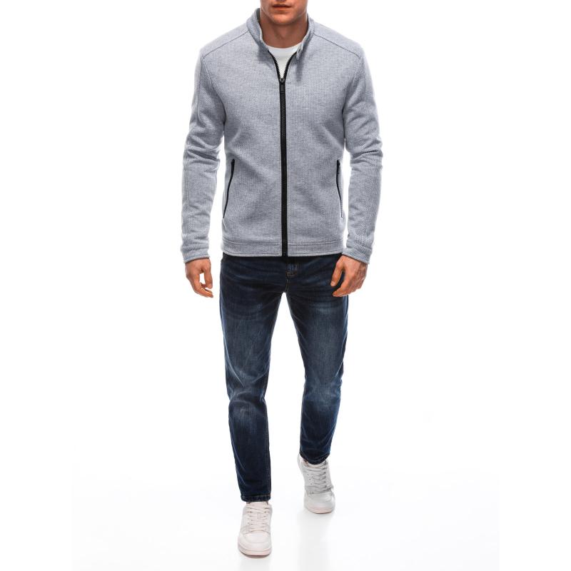 Pánská přechodová bunda EM-JANP-0100 - šedý melír V7