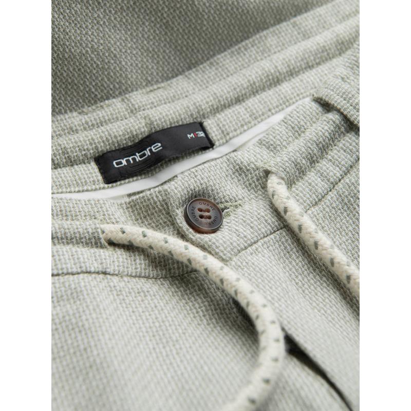 Férfi vászon és pamut kötött rövidnadrág - világoszöld V2 OM-SRCS-0130 OM-SRCS-0130