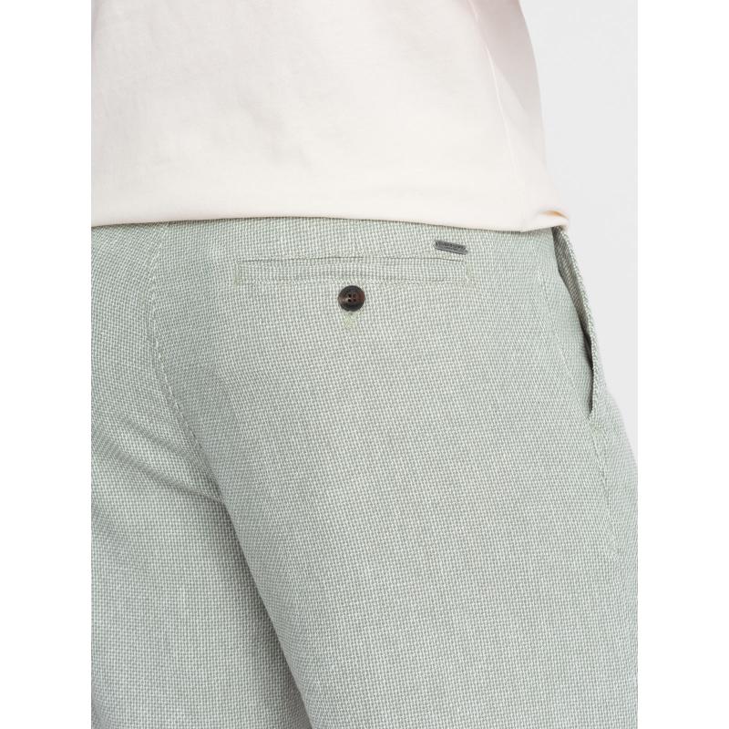 Férfi vászon és pamut kötött rövidnadrág - világoszöld V2 OM-SRCS-0130 OM-SRCS-0130