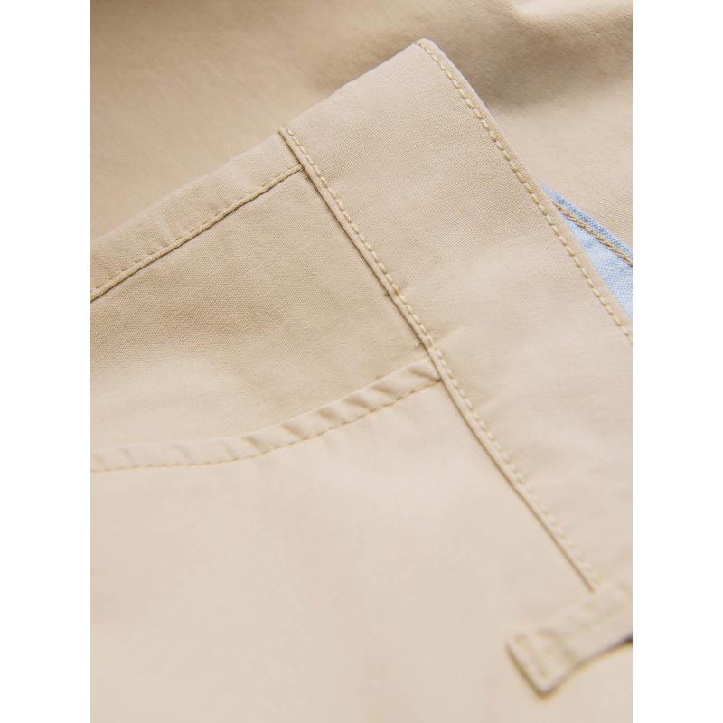 Pánské chinos šortky s kontrastním ohrnutím - pískové V10 W421