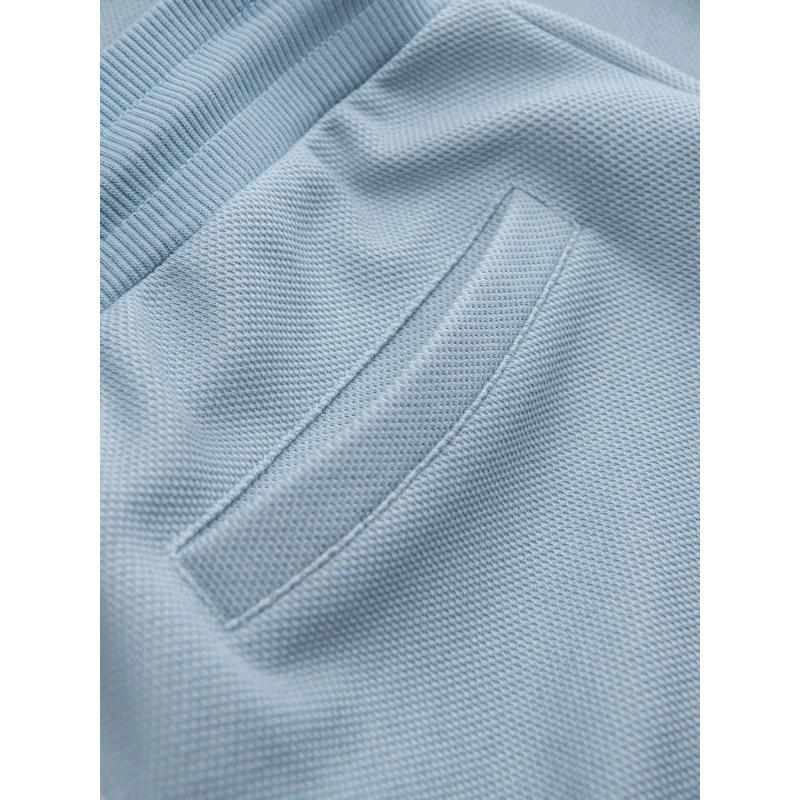 Férfi texturált kötött melegítőnadrág - világoskék V4