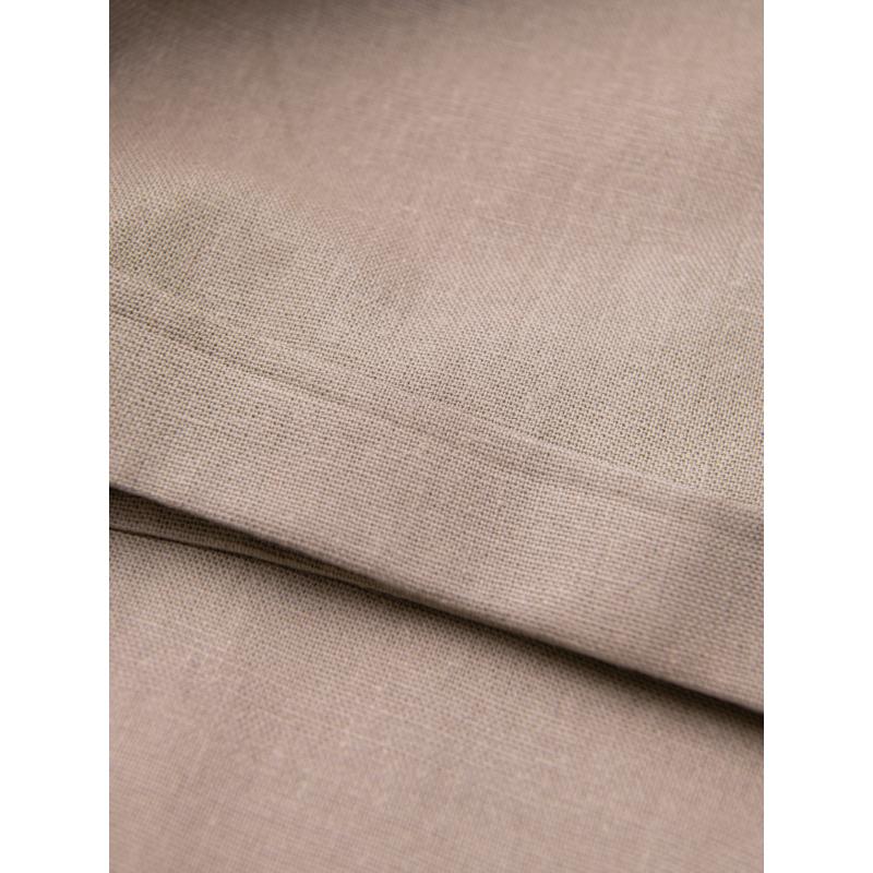 Pánské chino kalhoty z plátěné směsi s ohrnutou nohavicí - světle hnědé V3 OM-PACP-0198