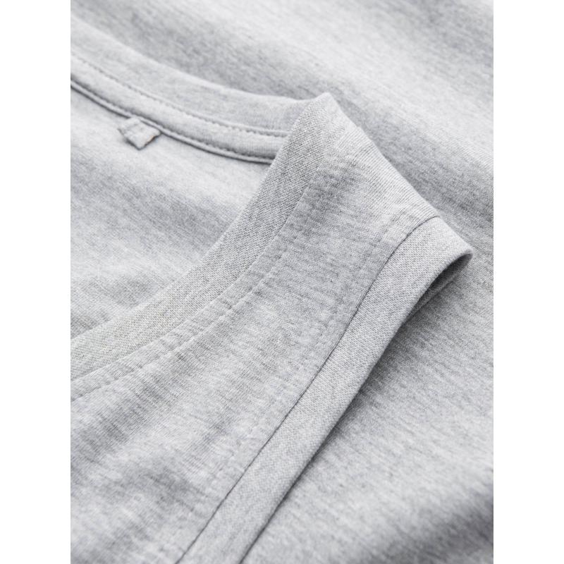 Pánské bavlněné tílko BASIC - šedý melír V2