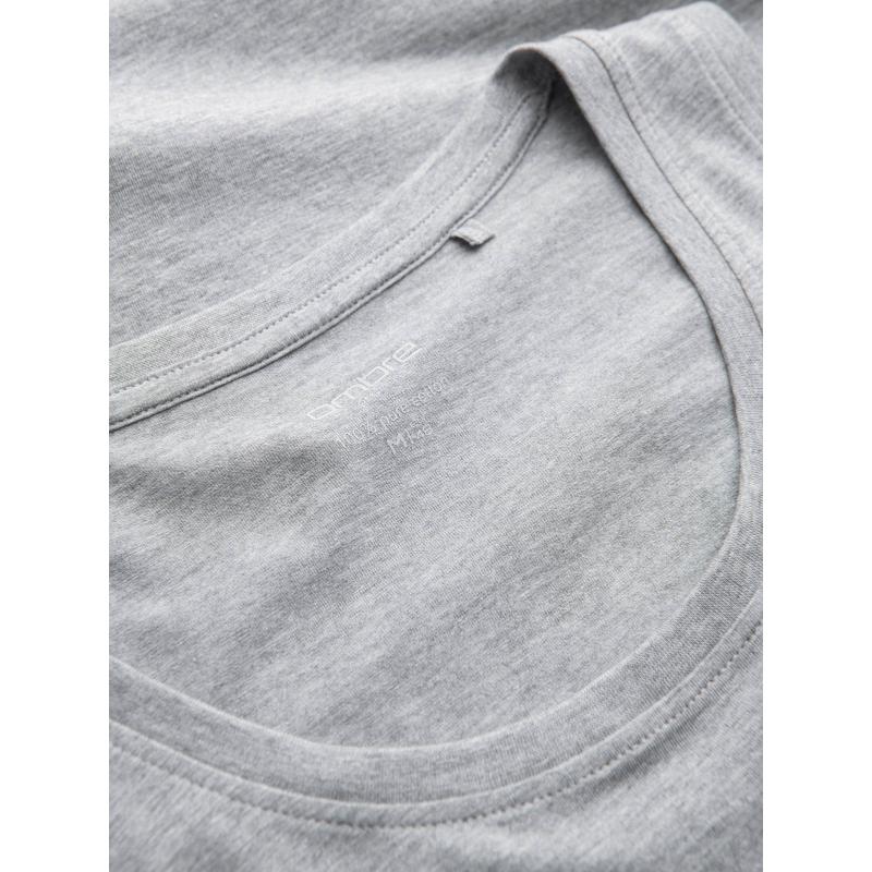 Pánské bavlněné tílko BASIC - šedý melír V2