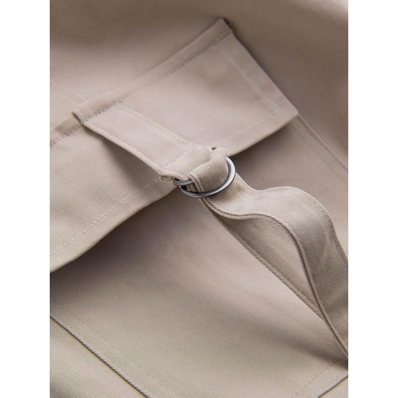 Férfi egyenes szárú cargo nadrág csíkos zsebekkel - homok V2 OM-PACG-0197 OM-PACG-0197