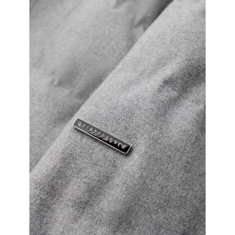 Férfi könnyű dzseki hálós béléssel és kapucnival - szürke V6