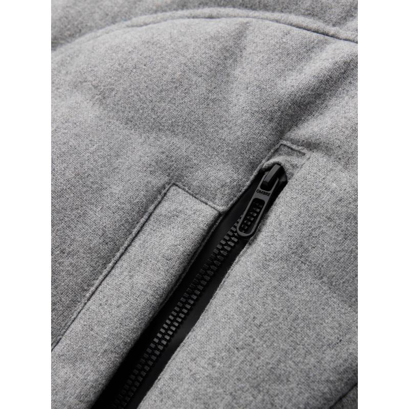 Férfi könnyű dzseki hálós béléssel és kapucnival - szürke V6