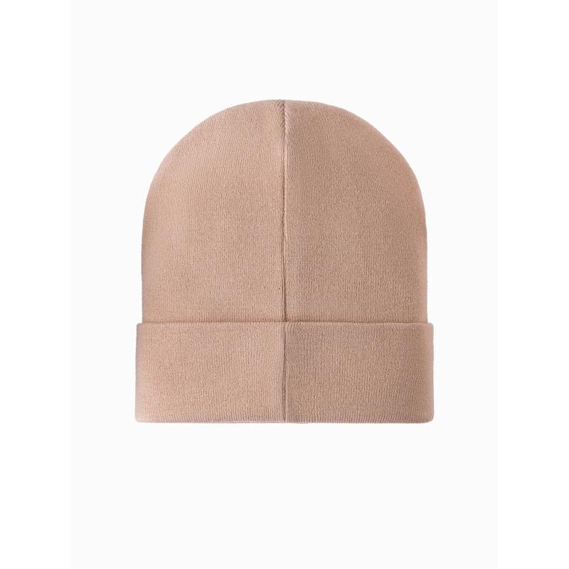 Férfi kötött sapka hímzett felirattal - homok V6