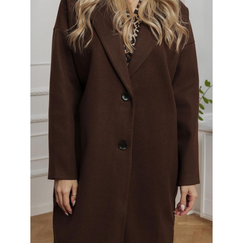 Női kabát CLR036 - sötétbarna