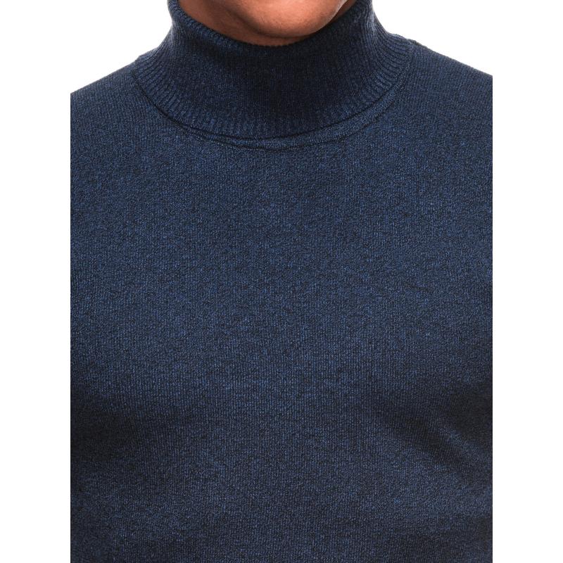 Pánský svetr s rolákem 250E - tmavě modrý