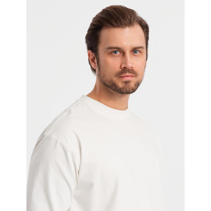 Pánský dlouhý rukáv s polo límcem na zip - černý V8