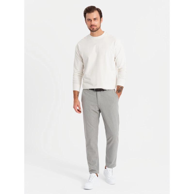 Pánský dlouhý rukáv s polo límcem na zip - černý V8