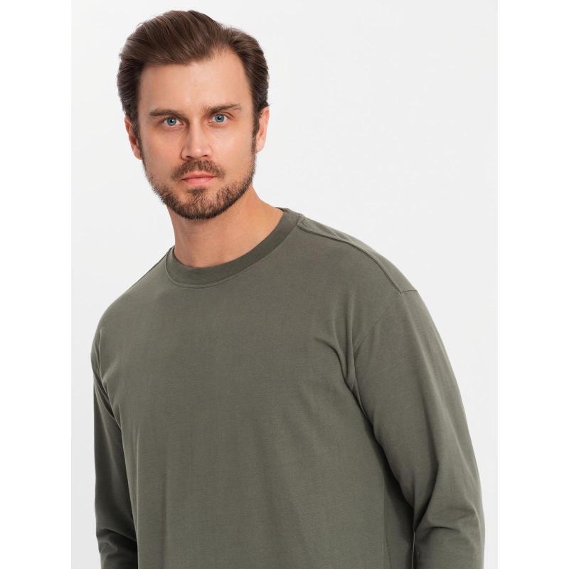 Pánský dlouhý rukáv s polo límcem na zip - černý V8