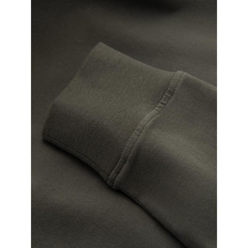 Pánský dlouhý rukáv s polo límcem na zip - černý V8