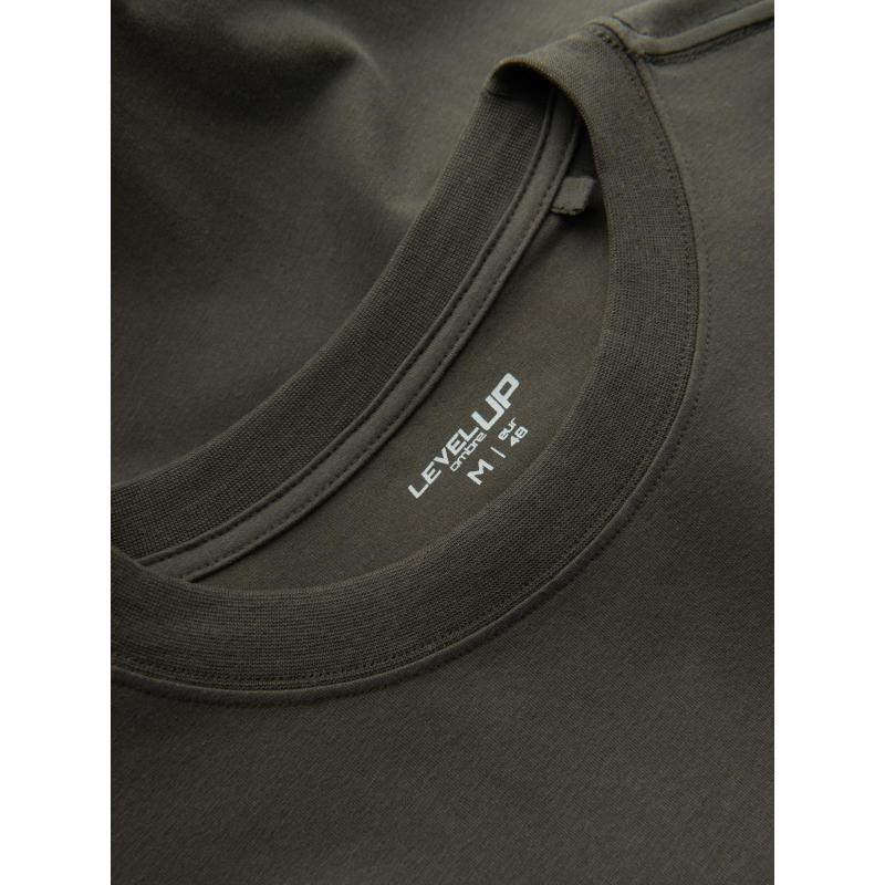 Pánský dlouhý rukáv s polo límcem na zip - černý V8