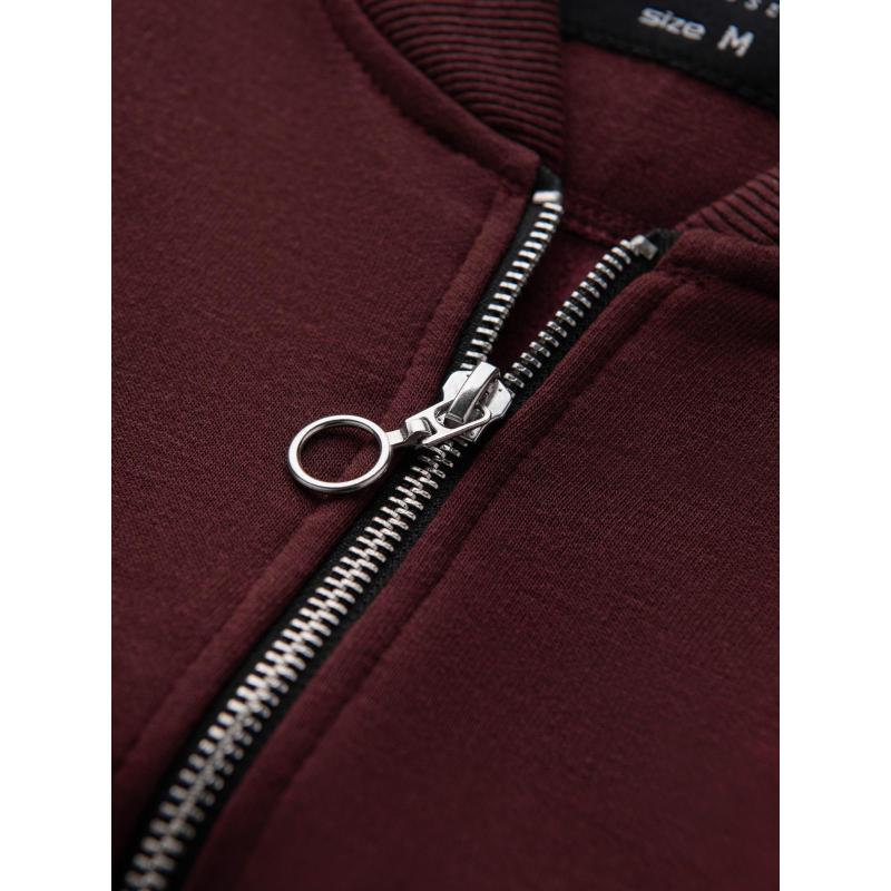 Férfi strukturált kötött pulóver pólógallérral - grafit színű V1