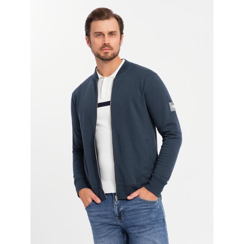 Pánská strukturovaná pletená polokošile s límečkem - grafitový melír V1