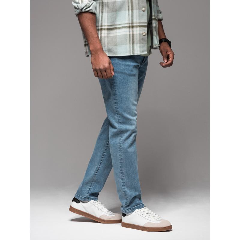 Pánské džínové kalhoty STRAIGHT LEG - černé V1 OM-PADP-0133