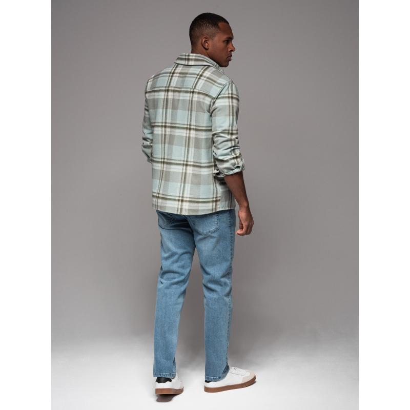 Pánské džínové kalhoty STRAIGHT LEG - černé V1 OM-PADP-0133