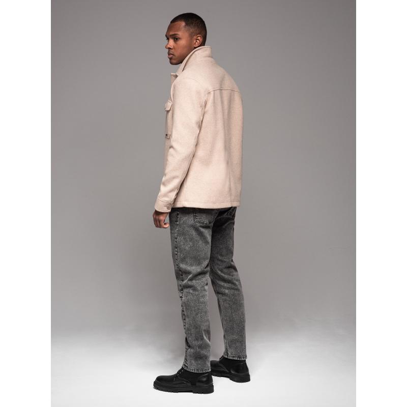 Pánské džínové kalhoty STRAIGHT LEG - černé V1 OM-PADP-0133