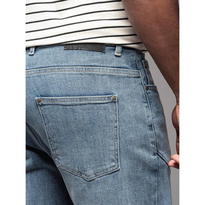 Pánské džínové kalhoty STRAIGHT LEG - černé V1 OM-PADP-0133