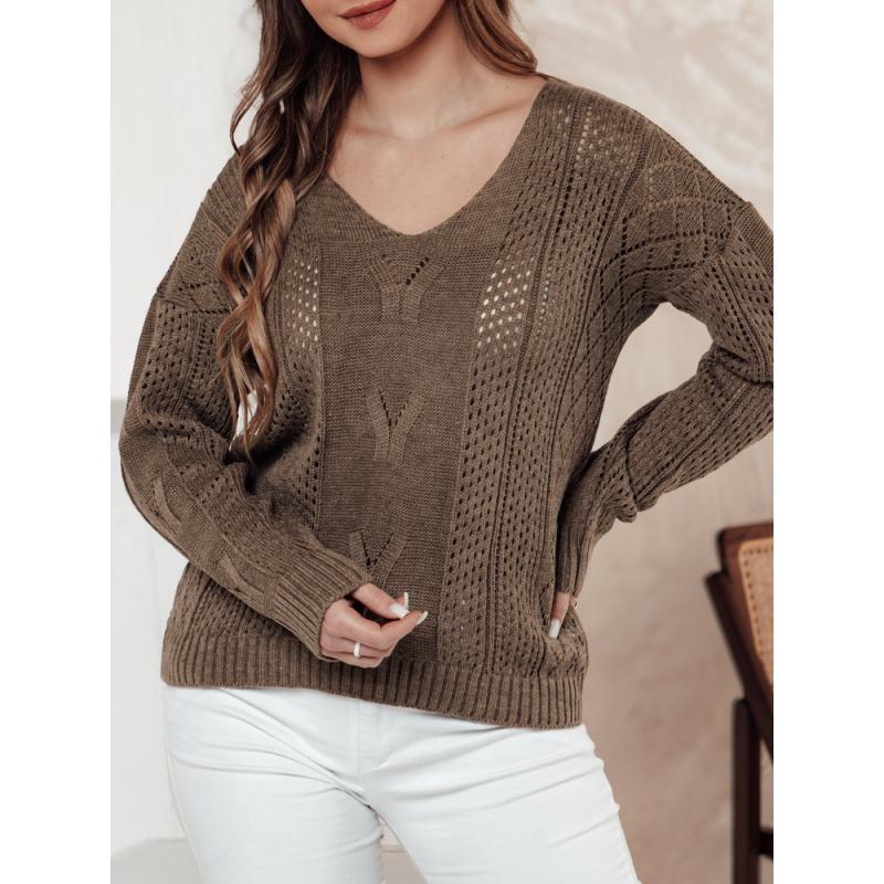 Női pulóver LACEONIA bézs