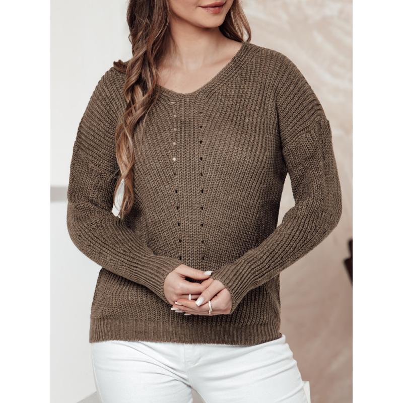 Női pulóver MONAVIA bézs