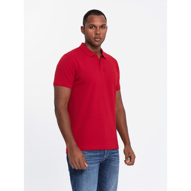 Férfi pique kötött pólóingekből álló készlet 3 darabos csomag - mix V1 Z28