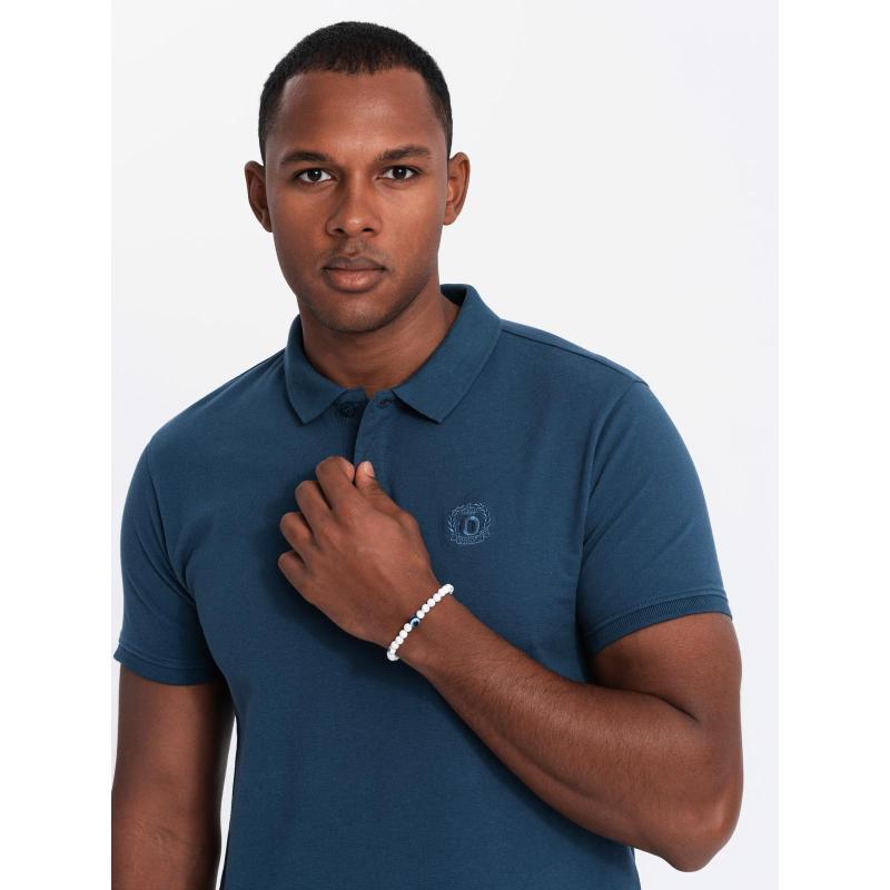 Férfi pique kötött pólóingekből álló készlet 3 darabos csomag - mix V1 Z28