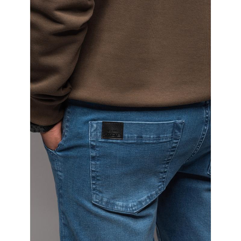 Férfi farmer jogger aszimmetrikus varrással - kék V2 OM-PADJ-0165 OM-PADJ-0165