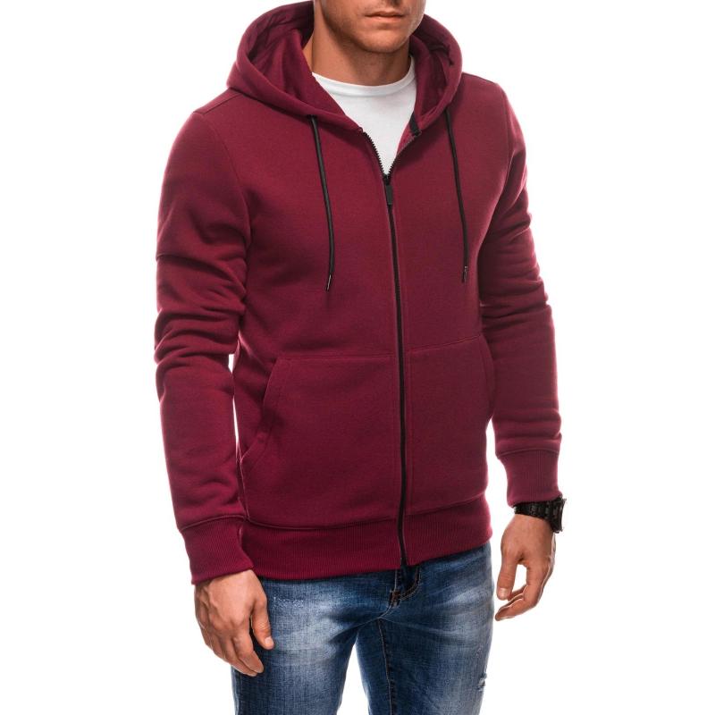 Pánská mikina B1211 - tmavě červená