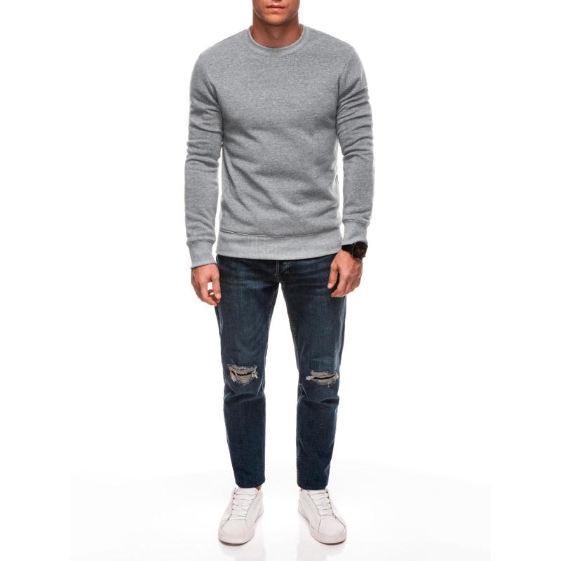 Pánská mikina EM-SSNZ-22FW-019 V7 - tmavě šedý melír