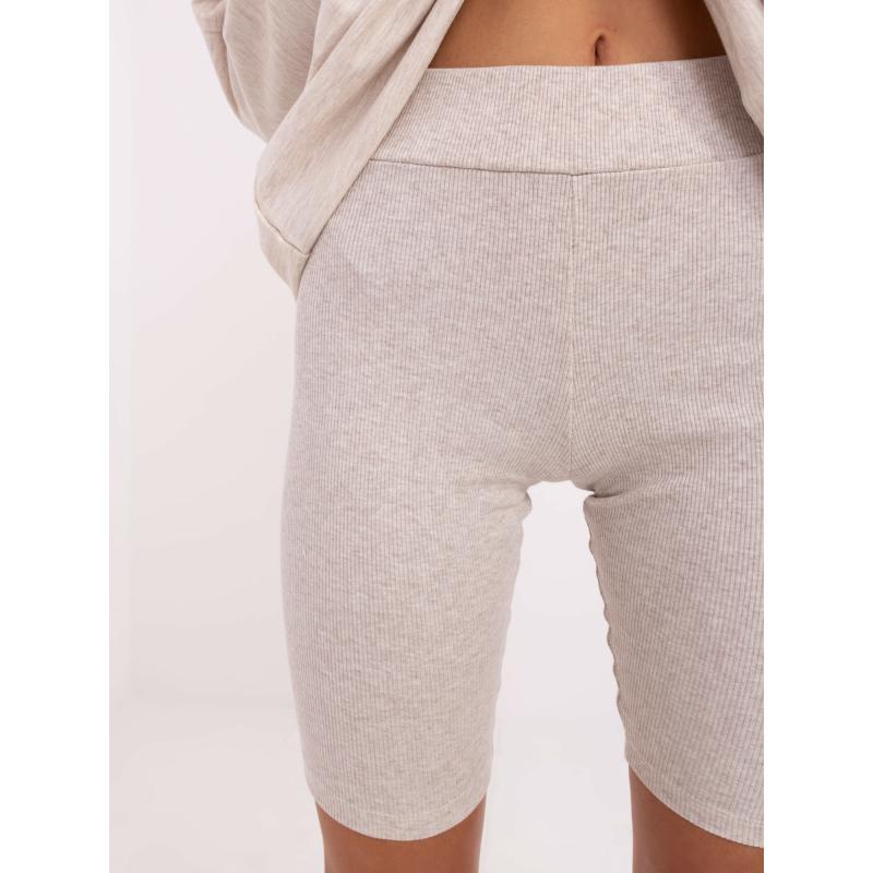 Világosbézs melange szett oversize pulóverrel