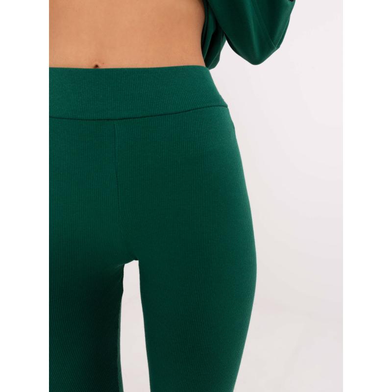 Tmavě zelená tepláková souprava s mikinou oversize